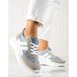 Sportowe Sneakersy VINCEZA białe niebieskie szare 3