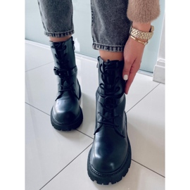 BM Botki glany sznurowane Barkley Black czarne 1