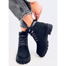 Botki traperki timberki ocieplane Basco Black czarne 1