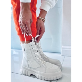 PA1 Botki sznurowane płaskie Barkin Beis beżowy 2