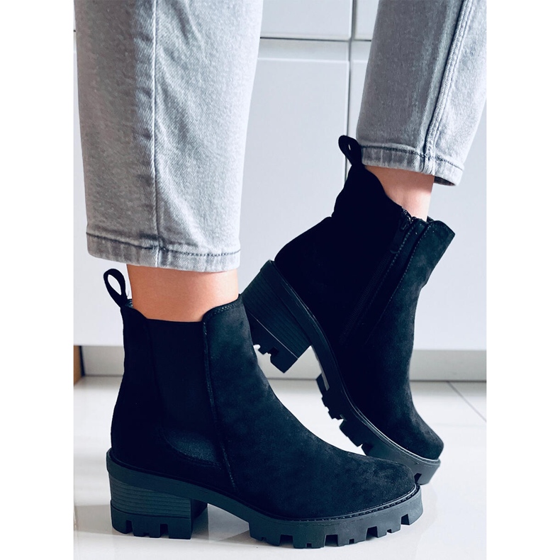 Sztyblety na obcasie Ragga Black czarne 1