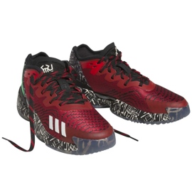 Buty do koszykówki adidas D.O.N.Issue 4 IF2162 czerwone bordowy 1