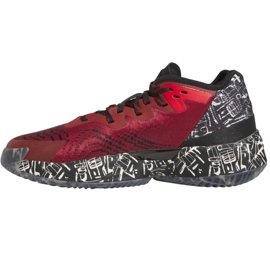 Buty do koszykówki adidas D.O.N.Issue 4 IF2162 czerwone bordowy 2