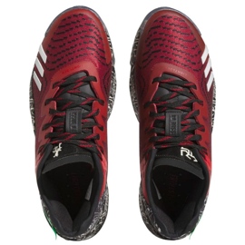 Buty do koszykówki adidas D.O.N.Issue 4 IF2162 czerwone bordowy 3