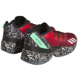 Buty do koszykówki adidas D.O.N.Issue 4 IF2162 czerwone bordowy 4