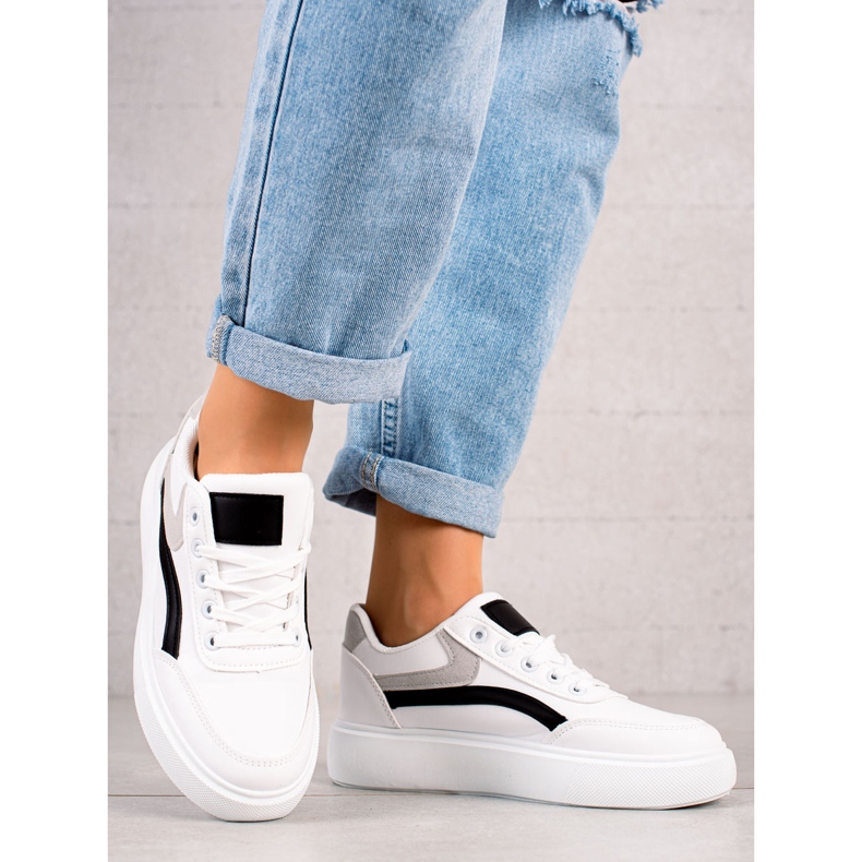 Weide Casualowe Buty Na Platformie białe 1
