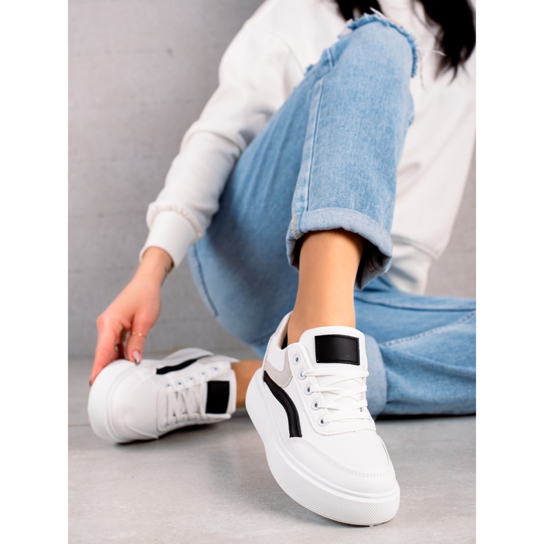 Weide Casualowe Buty Na Platformie białe 2