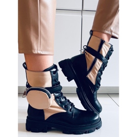 Botki sznurowane Victor Beige beżowy 2