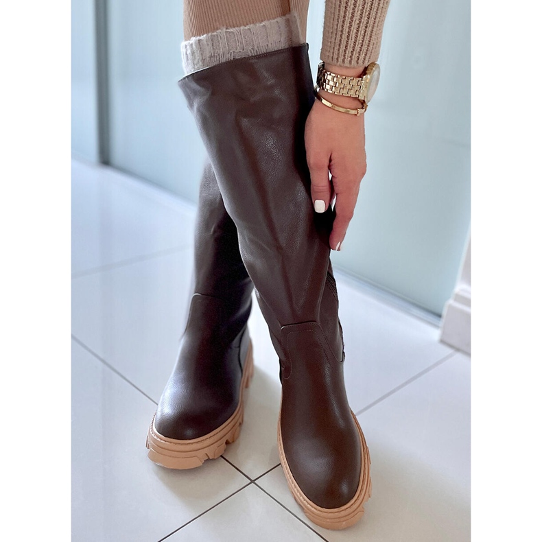 BM Oficerki na grubej podeszwie Hewes Army Green zielone 1