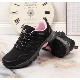 Wodoodporne buty trekkingowe damskie czarne American Club różowe 8