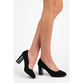 Seastar Czółenka Z Lakierowanym Słupkiem czarne 1