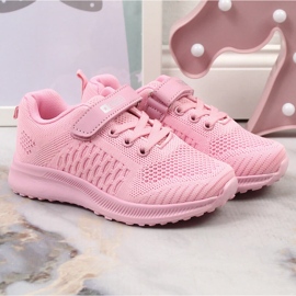Lekkie buty sportowe dziewczęce różowe NEWS 2
