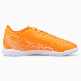 Buty piłkarskie Puma Ultra Play It Jr 107237 01 pomarańczowe pomarańcze i czerwienie 2