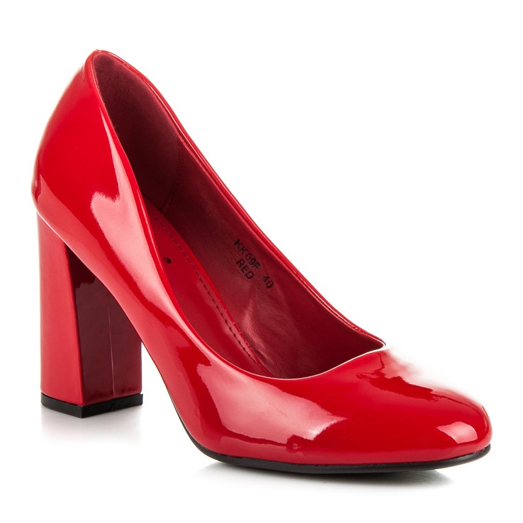 Seastar Czółenka Na Szerokim Słupku czerwone 1