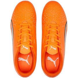 Buty piłkarskie Puma Ultra Play FG/AG Jr 107233 01 pomarańczowe pomarańcze i czerwienie 2