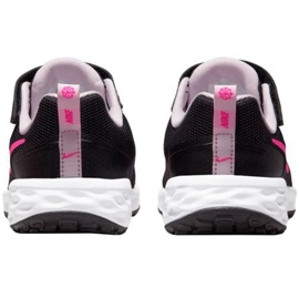 Buty Nike Revolution 6 Jr DD1095 007 czarne różowe 3