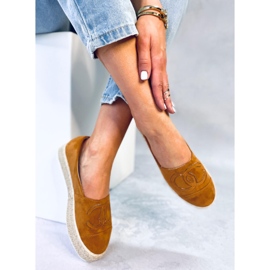 Espadryle chanelkikikiki Wela Camel brązowe 1