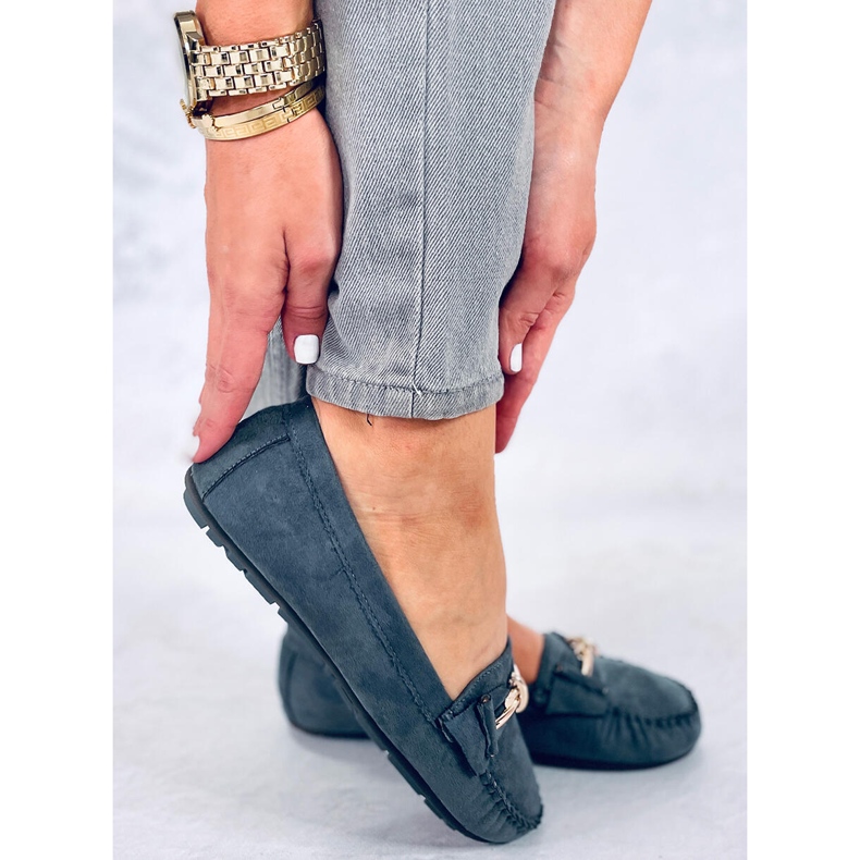 Mokasyny damskie Lyset Gris szare 2