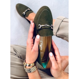 Mokasyny damskie Juss Green zielone 2