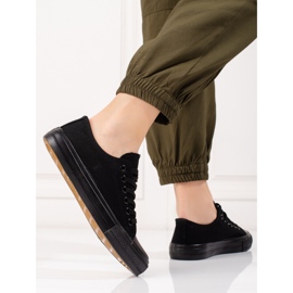 Trampki damskie czarne klasyczne 2