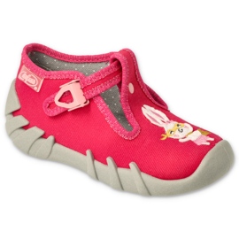 Befado obuwie dziecięce 110P451 Fuksja różowe 4