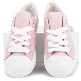 Ideal Shoes Trampki różowe 3