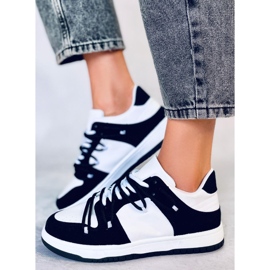 BM Sneakersy pandy Hart WHITE/BLACK białe czarne 1