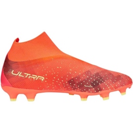 Buty piłkarskie Puma Ultra Match+ Ll FG/AG M 107032 03 pomarańczowe pomarańcze i czerwienie 1