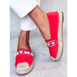 BM Espadryle z muszelkami Ocean Orange pomarańczowe 1