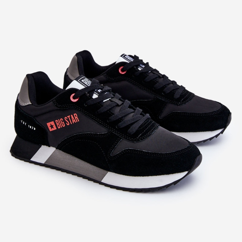 Męskie Buty Sportowe Memory Foam System Big Star LL174158 Czarne 1