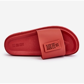 Damskie Klapki Big Star LL274430 Czerwone 1