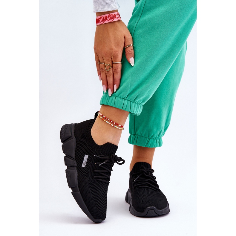 Damskie Lekkie Sneakersy Memory Foam System Big Star JJ274269 Czarne 1