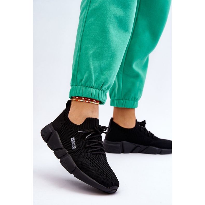 Damskie Lekkie Sneakersy Memory Foam System Big Star JJ274269 Czarne 2