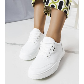 Białe sneakersy sportowe Leroux 1