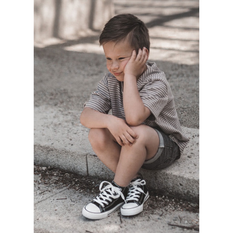 FR1 Dziecięce Wysokie Trampki Czarne Filemon 1