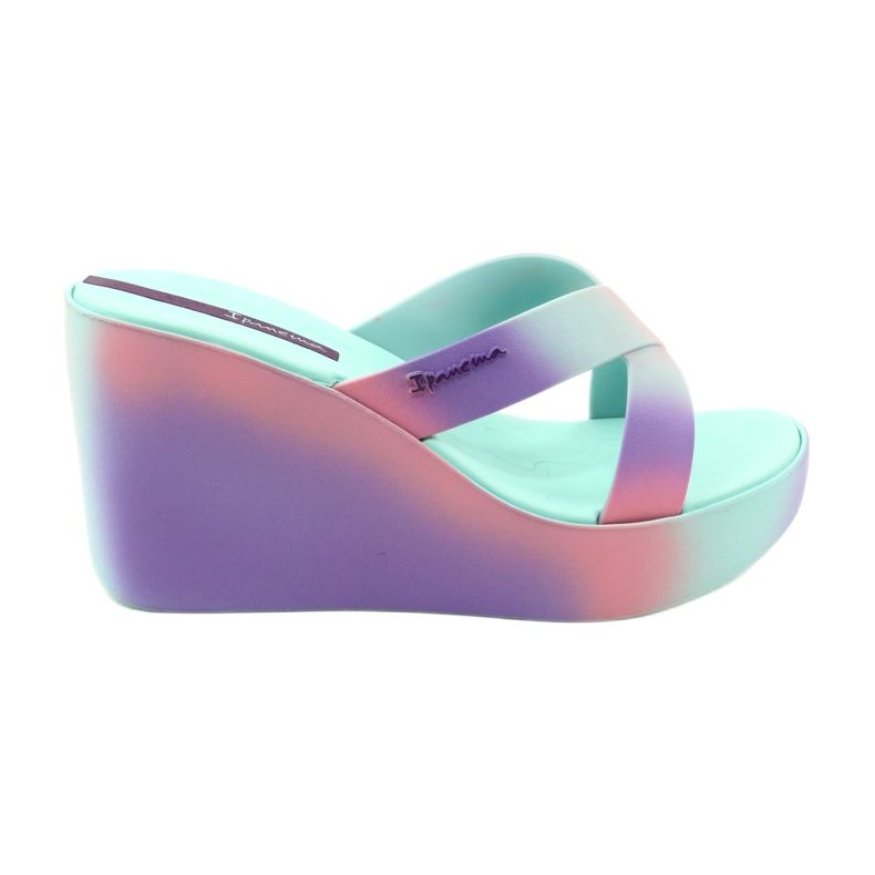 Klapki Koturn Ipanema 83423 Colore Fem AI963 Green/Lilac fioletowe zielone różowe 5