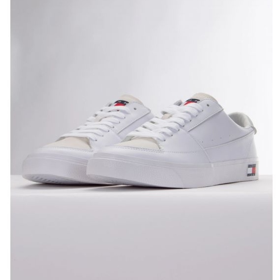 Buty Tommy Hilfiger Vulcanized Ess M EM0EM01106 Ybr białe 1