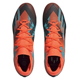 Buty piłkarskie adidas X Speedportal Messi.3 Fg M GZ5146 pomarańczowe pomarańcze i czerwienie 2