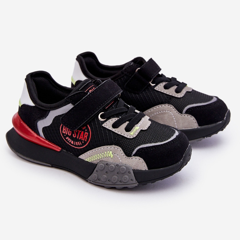 Dziecięce Sneakersy Memory Foam System Big Star LL374224 Czarne 1