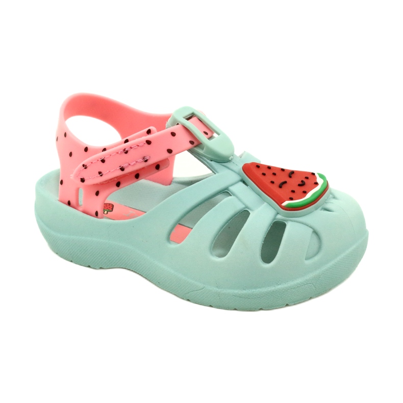 Sandałki Dla Dzieci Ipanema 83353 AH745 Green Pink zielone 1