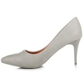 Ideal Shoes Szare szpilki 1