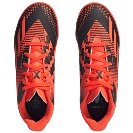 Buty piłkarskie adidas X Speedportal Messi.4 In Jr GZ5138 pomarańcze i czerwienie pomarańczowe 2