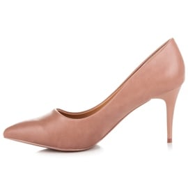 Ideal Shoes Różowe Szpilki 2