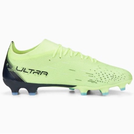 Buty piłkarskie Puma Ultra Match FG/MG M 106900 01 seledynowy zielone 1