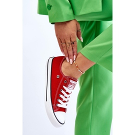 Damskie Trampki Big Star T274020 Czerwone 7