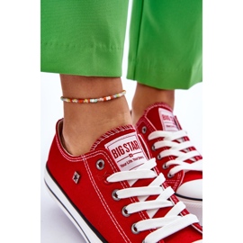 Damskie Trampki Big Star T274020 Czerwone 9
