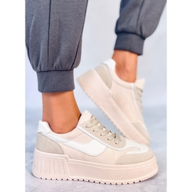 BM Sneakersy na platformie Foret Beige beżowy 2