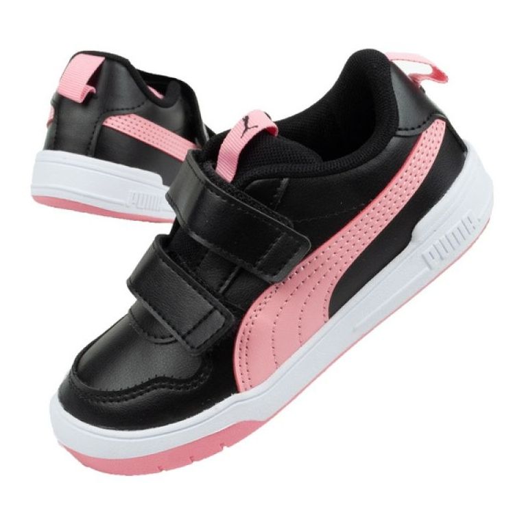 Buty Puma Multiflex Jr 380741 05 czarne różowe 3
