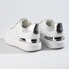 Białe buty sportowe sneakersy na grubej podeszwie Shelovet 6