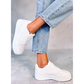 PA1 Sneakersy damskie Nicholls White białe 5